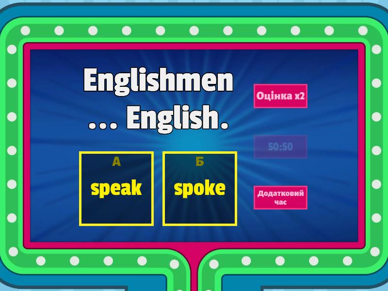 Grammar Past Simple Present Simple Gameshow Quiz