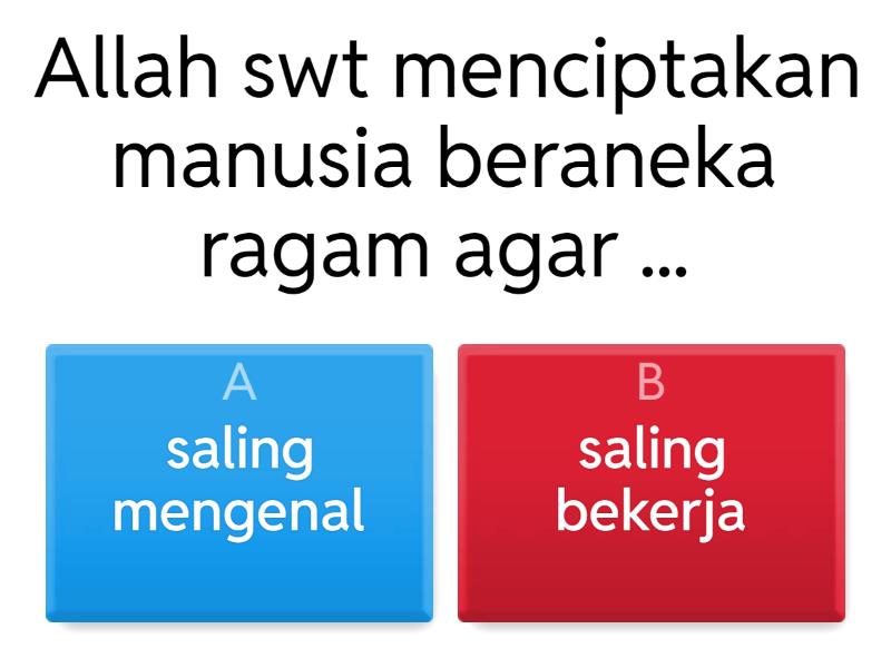 Ulangan Pai Kelas 4 - Quiz