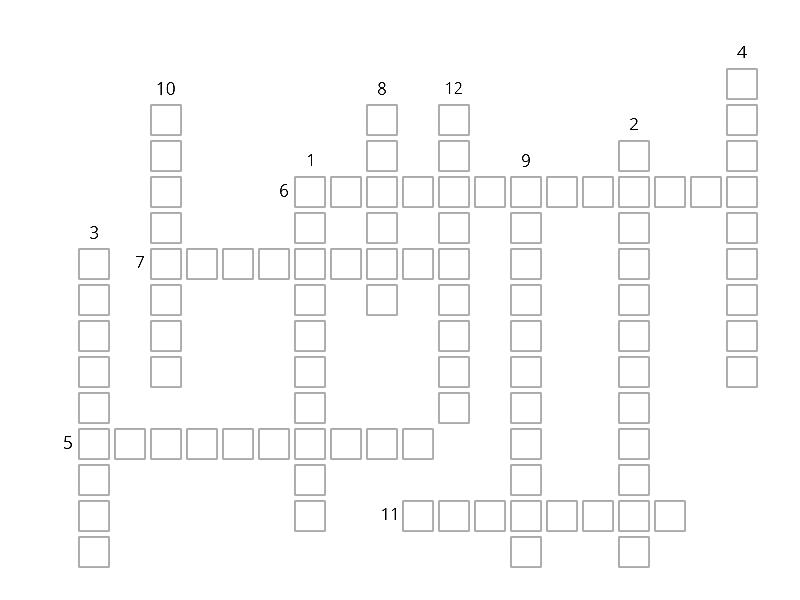 Prefixes palavras cruzadas
