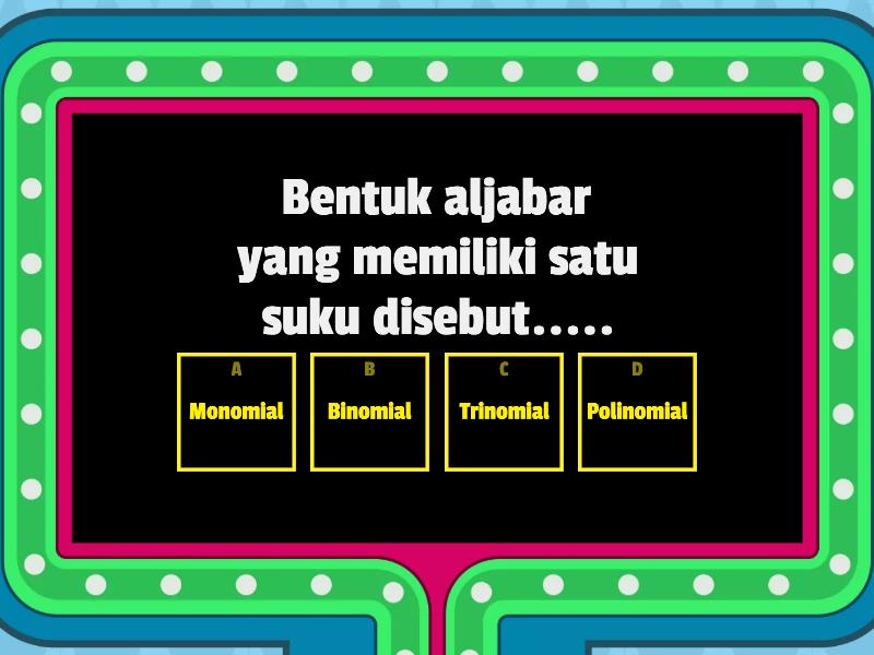 ASSESSMENT DIAGNOSTIK KOGNITIF (AWAL) - Gameshow Quiz