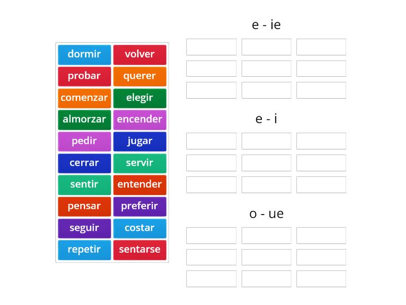 spanish-stem-changing-verbs-group-sort