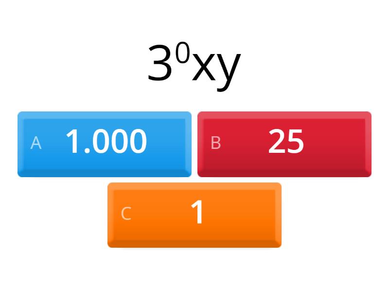 Leyes de los exponetes quiz