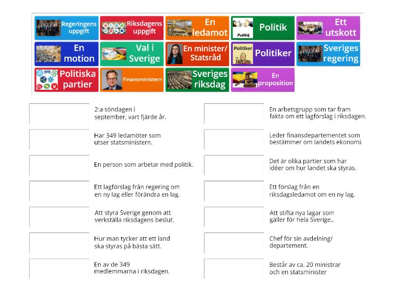 Sveriges Regering Och Riksdag - Match Up