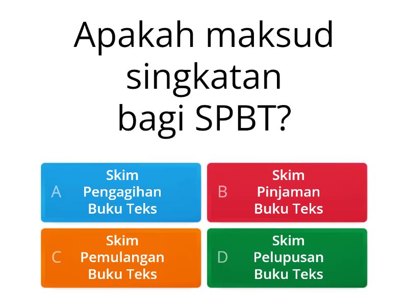 KUIZ KELAB SPBT - Quiz