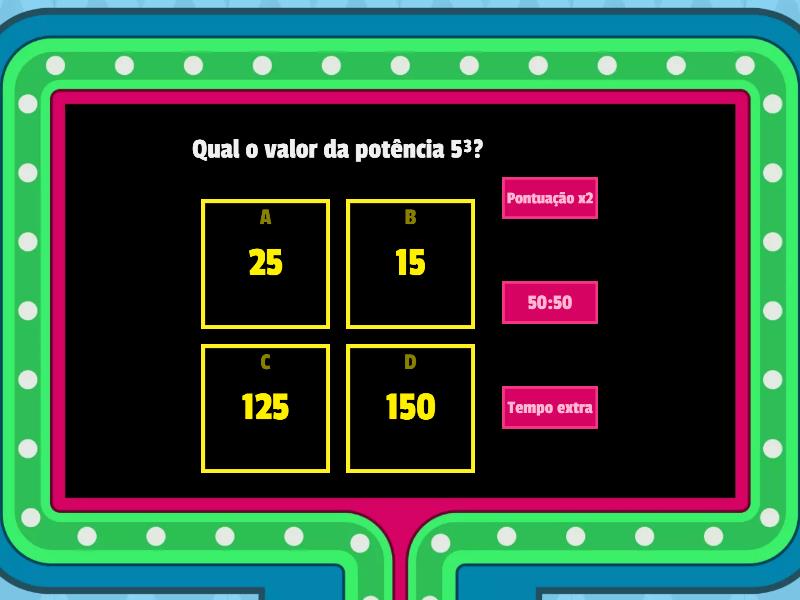 Potencia gameshow quiz