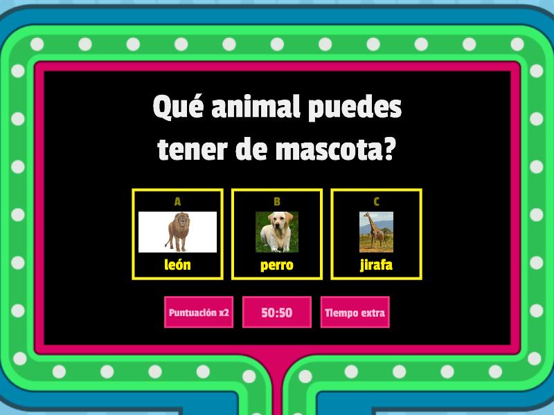 Las mascotas - Gameshow quiz