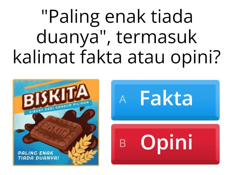 Fakta Dan Opini Dalam Iklan - Quiz