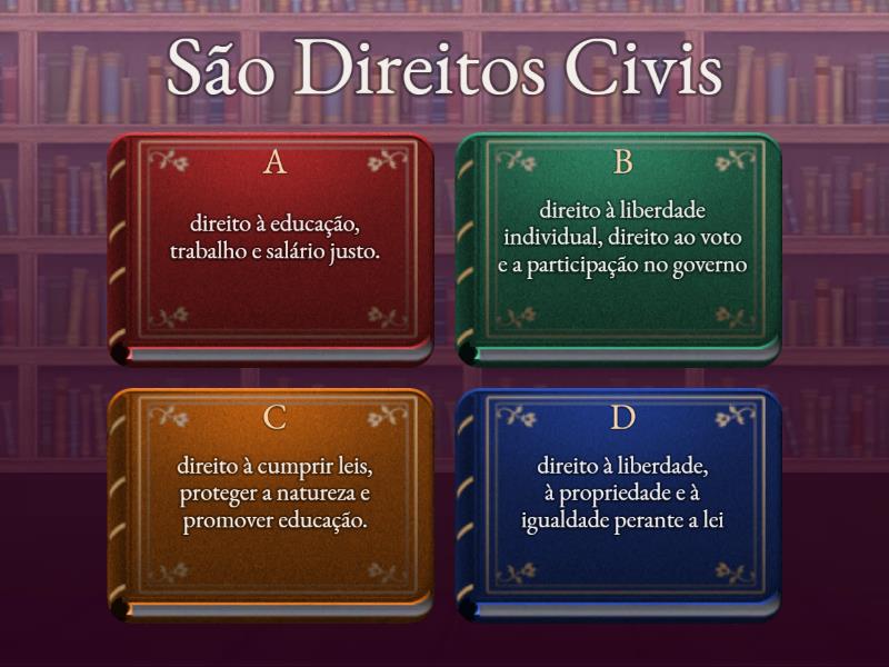 Direitos Civis - Cuestionario