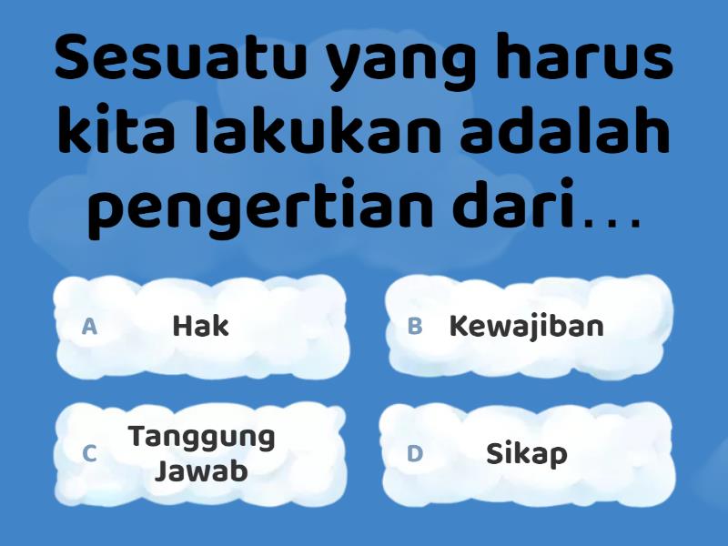 Evaluasi Pendidikan Pancasila Bab 2 Topik Hak Dan Kewajiban Di Rumah ...