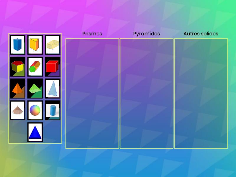 Classifie Des Solides - Categorize