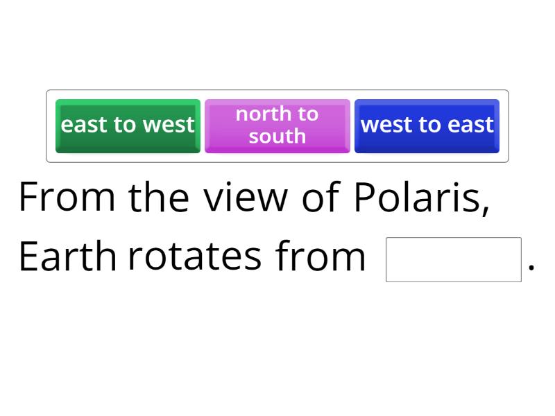 3A Science Week 3 - Earth's Rotation - Missing word