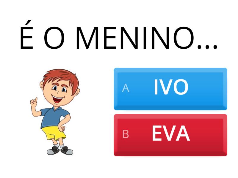 MENINO E MENINA - Quiz