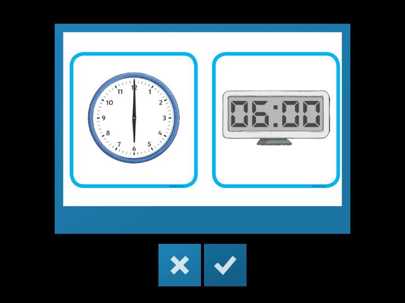 What's the time? - Flash cards