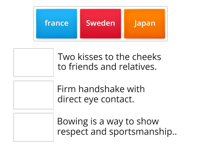 Match the World Customs - Match up