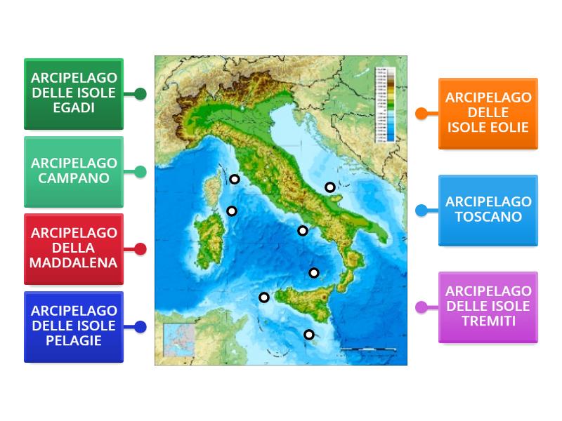 Arcipelaghi Italiani Labelled Diagram