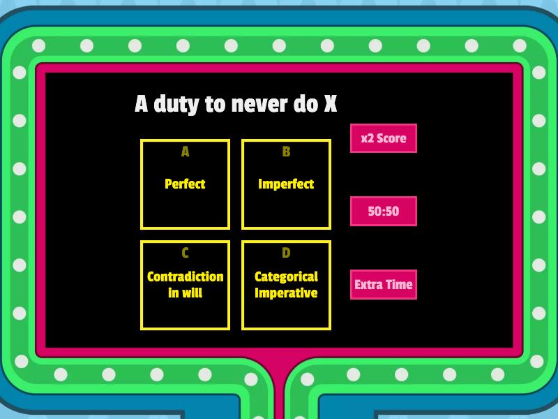 Key word revision - Gameshow quiz