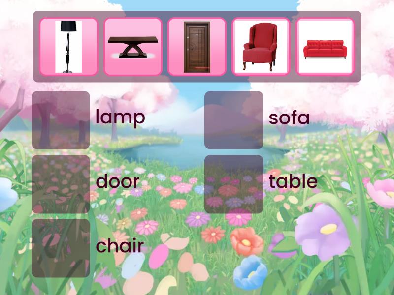 LIVING ROOM OBJECTS - Match up