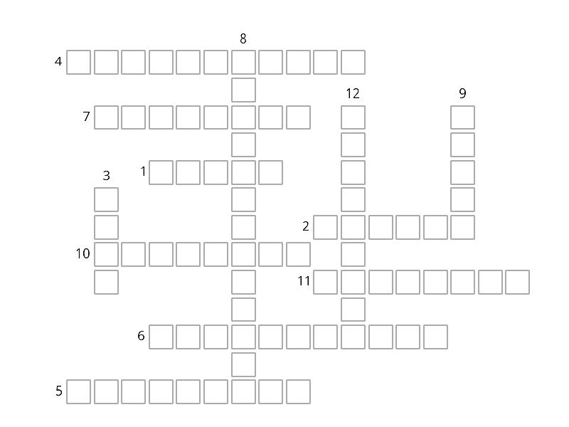 Python Definitions - Crossword