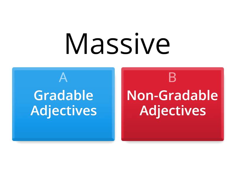 Gradable Adjectives And Non-Gradable Adjectives - Quiz