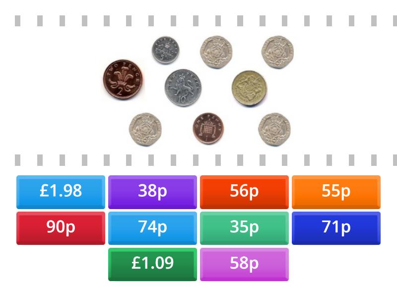 Money Totals - Find the match