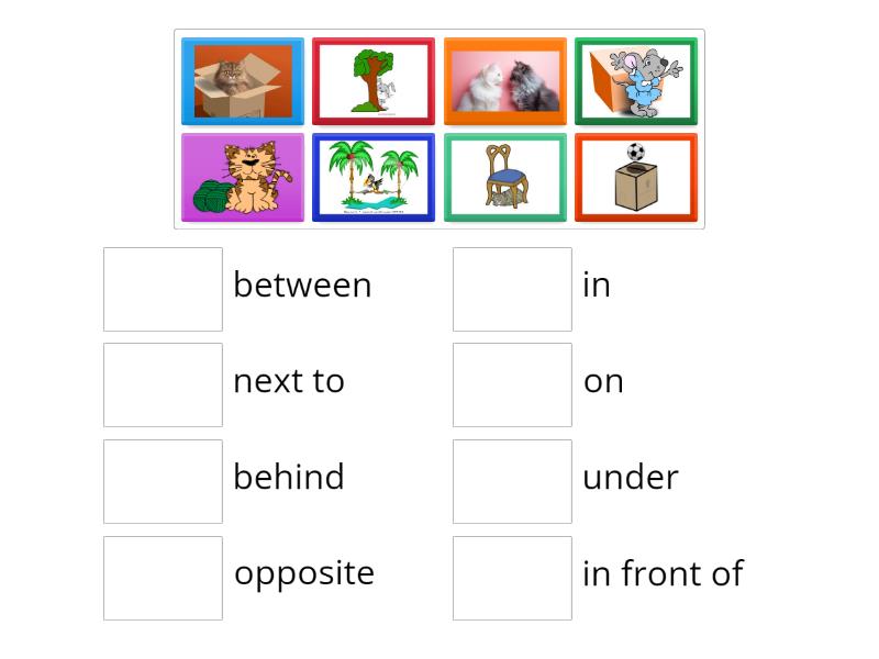 Prepositions of place - Match up
