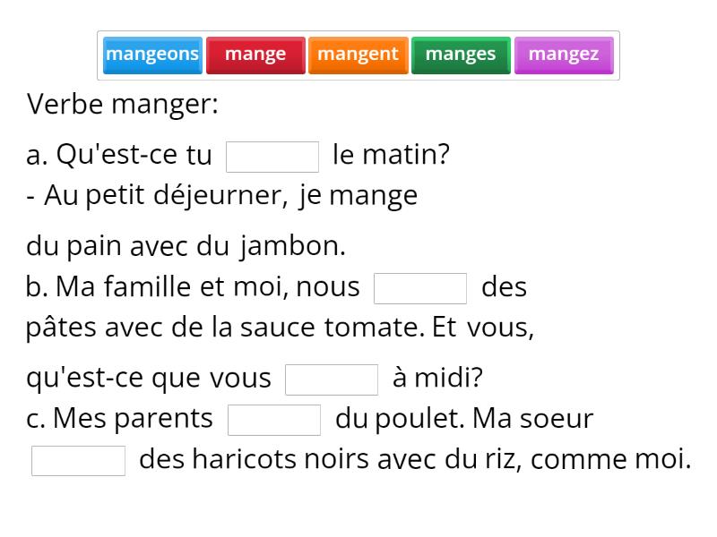 Reprise Manger Boire Et Prendre Palabra Perdida