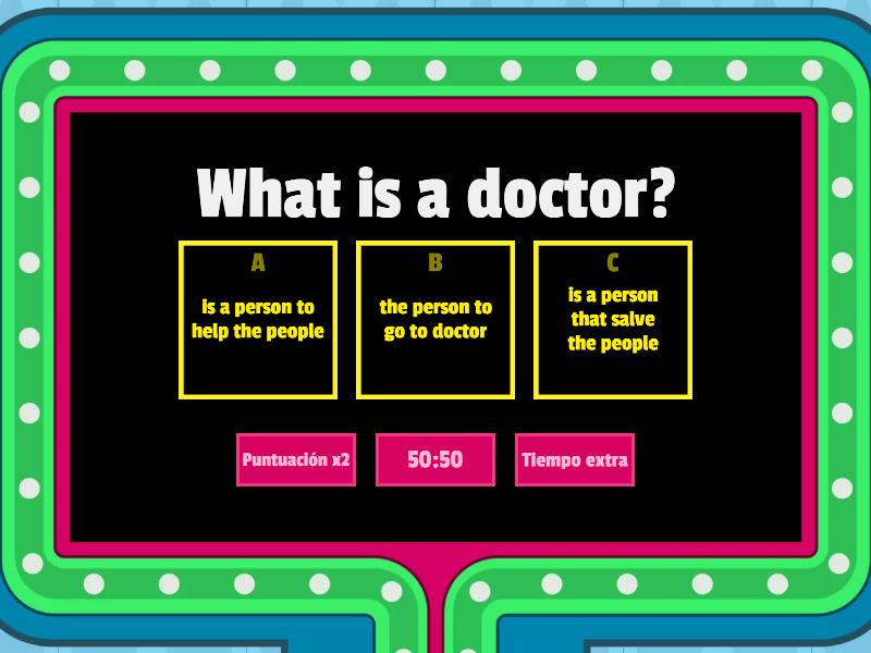 DOCTORS - Gameshow quiz