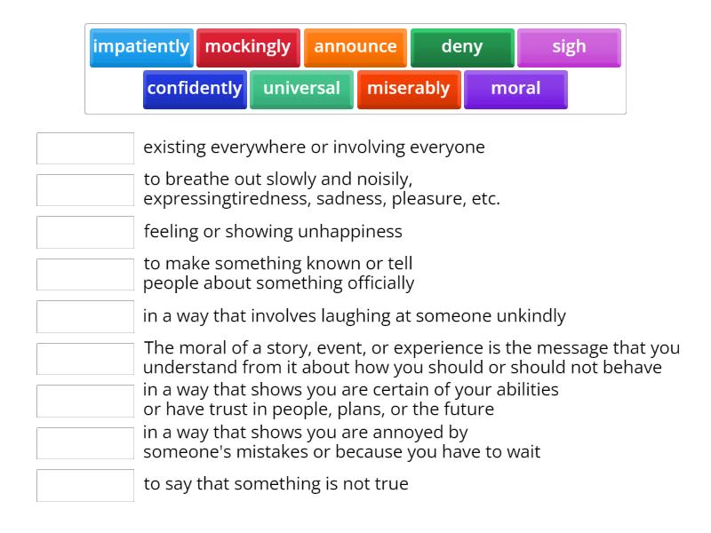 Form 2 Unit 7 Match Up