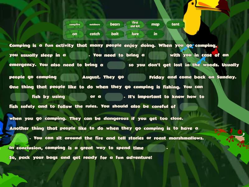 Fishing Complete the sentence