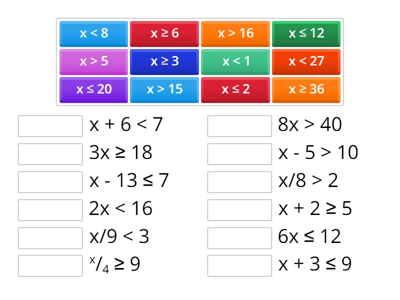 solving-one-step-inequalities-4-operations-match-up