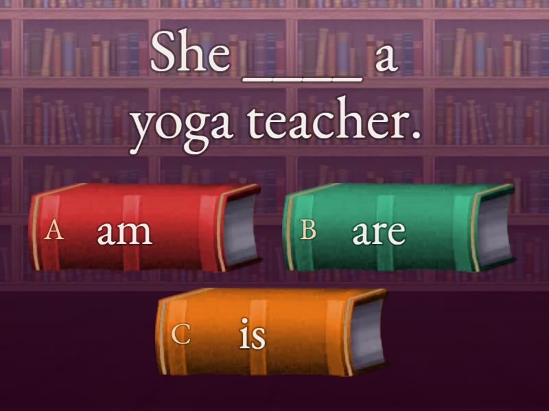 Verb to be. Choose the correct form of the verb to be. - Quiz