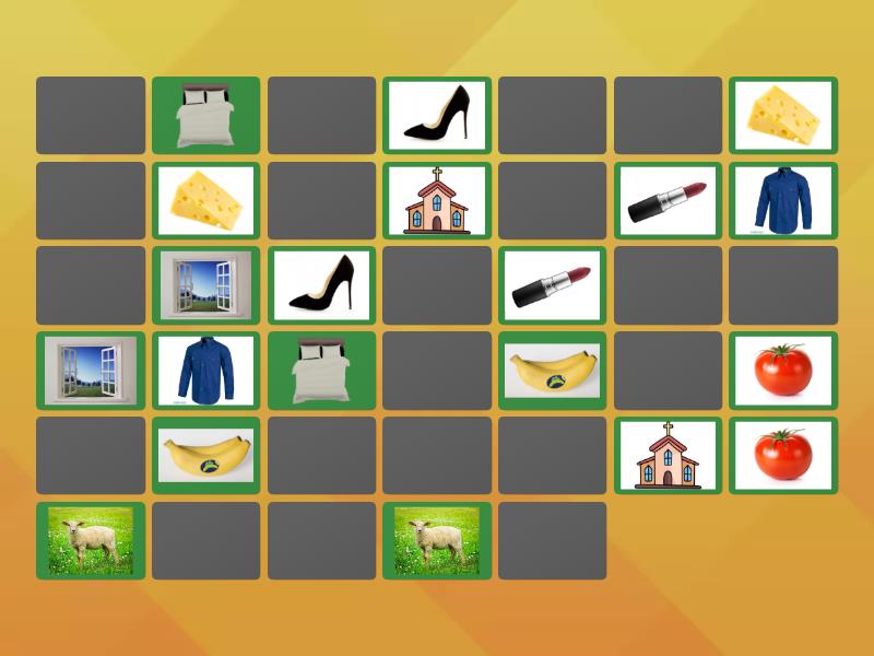 Haz parejas de las siguientes imagenes: - Matching pairs