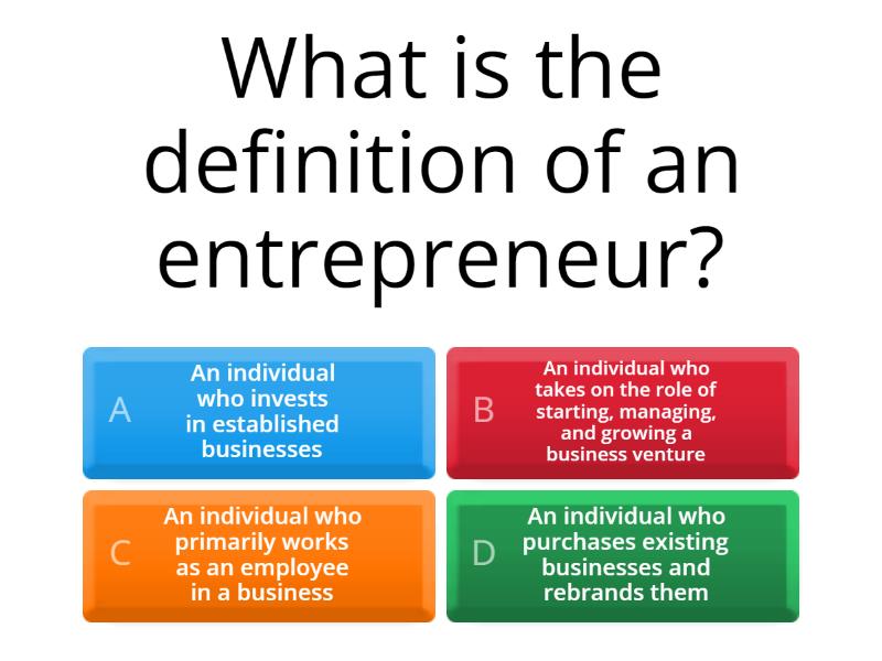 Entrepenur Quiz