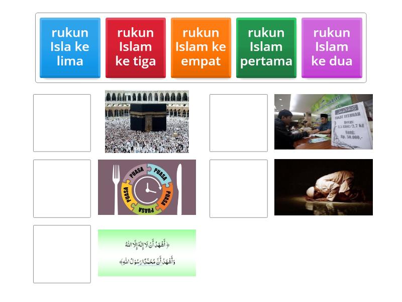 rukun islam - Match up