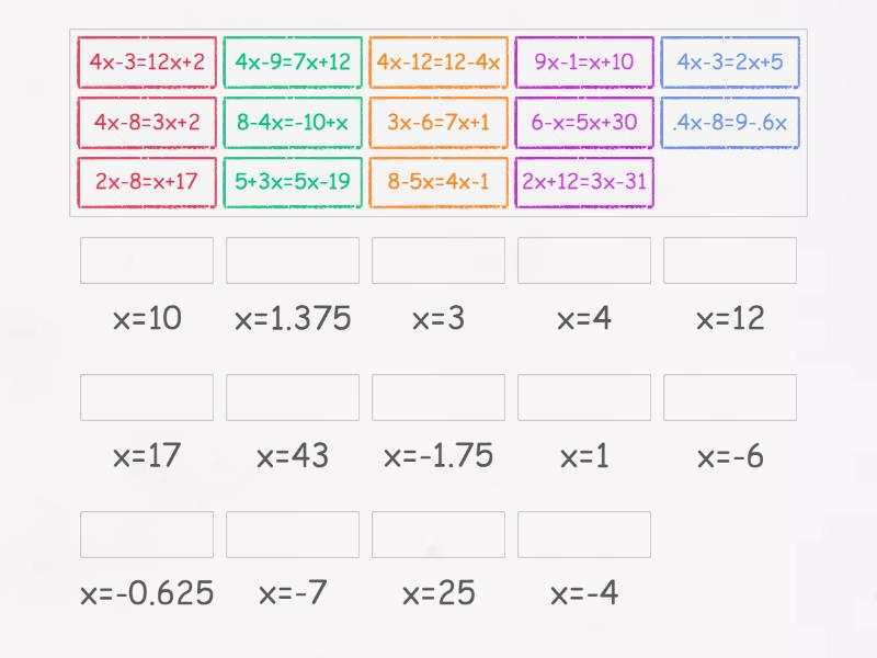 solving-equations-match-up