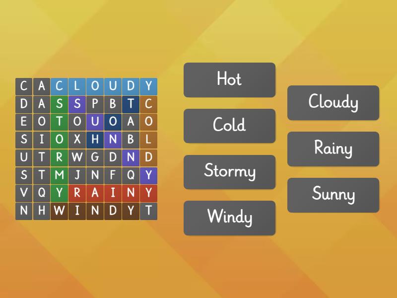 Weather - Wordsearch