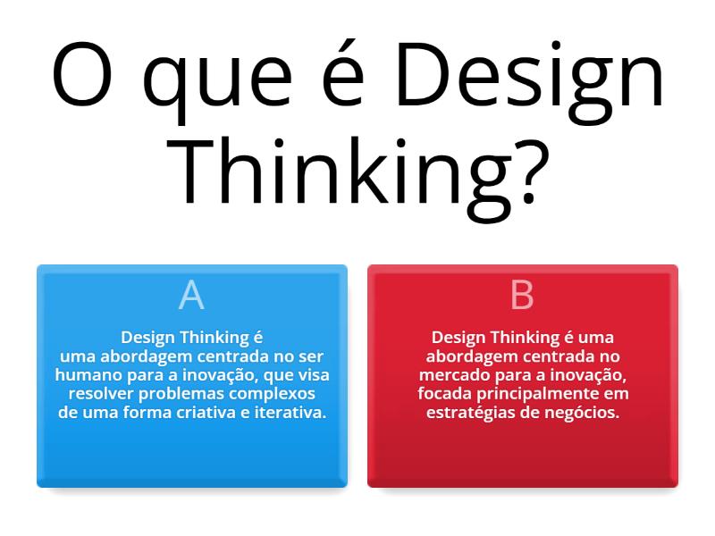 Design Thinking - Quiz