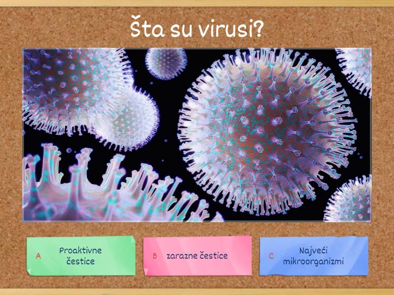 Virusi I Bakterije-ponavljanje - Kviz