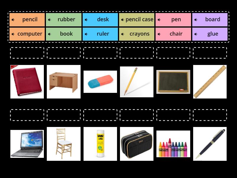 BRAINY 4 UNIT 1 Classroom objects - Match up