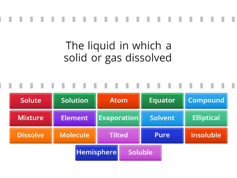 Science Review- Dc2 Review-chemistry - Find The Match