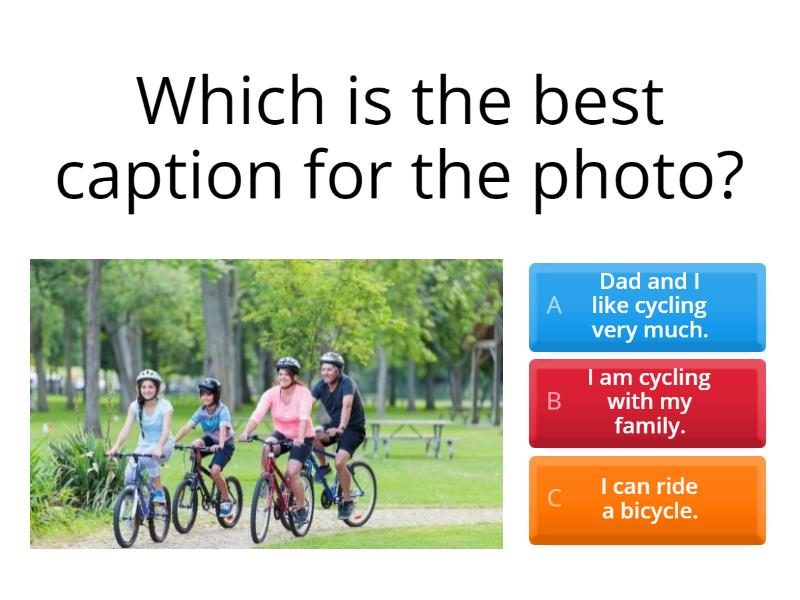 Ready 3B Unit 4 Photo Caption - Quiz