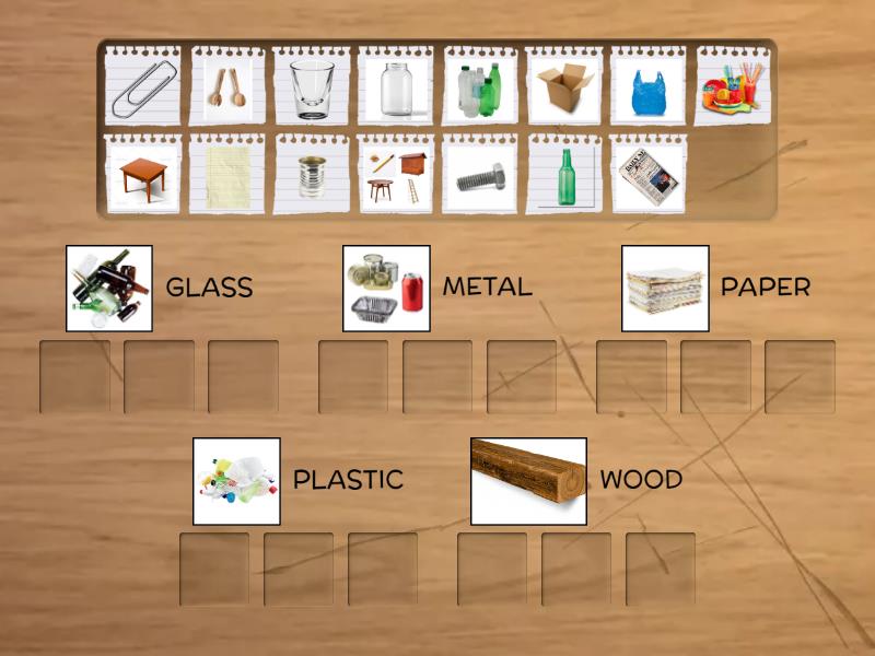 MATERIALS - Group sort