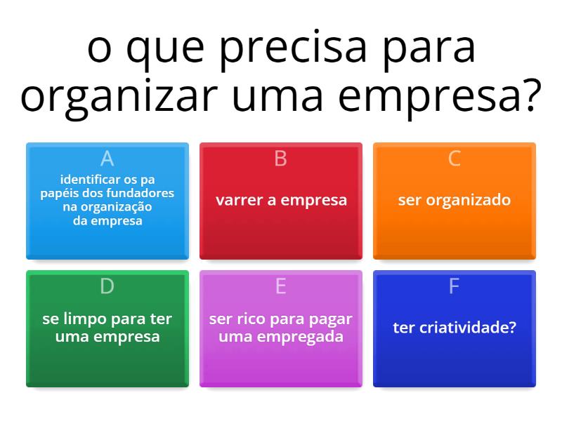 Empreendedorismo - Quiz