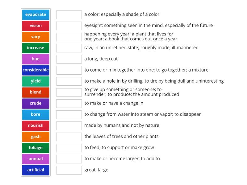 Wordly Wise Lesson 11 Match Up