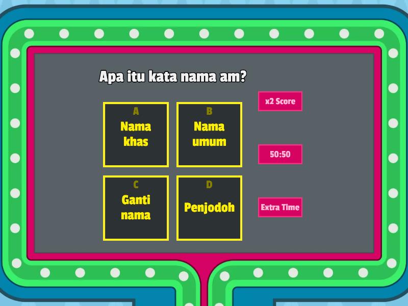 Kuiz Bahasa Melayu Tahun 4: Unit 18 Game Show - Gameshow quiz