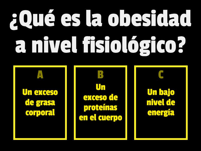 Obesidad Quiz 3967