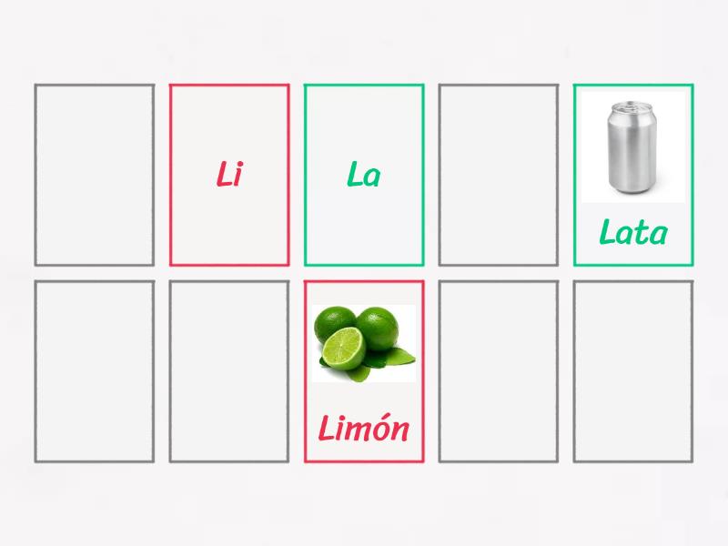 La, Le, Li, Lo, Lu - Matching pairs