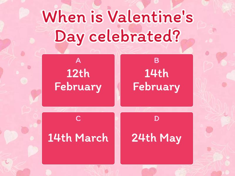 3P s Valentine s Day Quiz