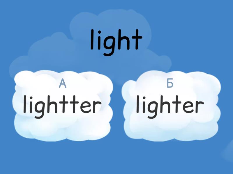 Comparative forms - Quiz