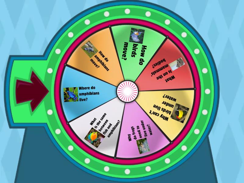 Animals quiz - Random wheel